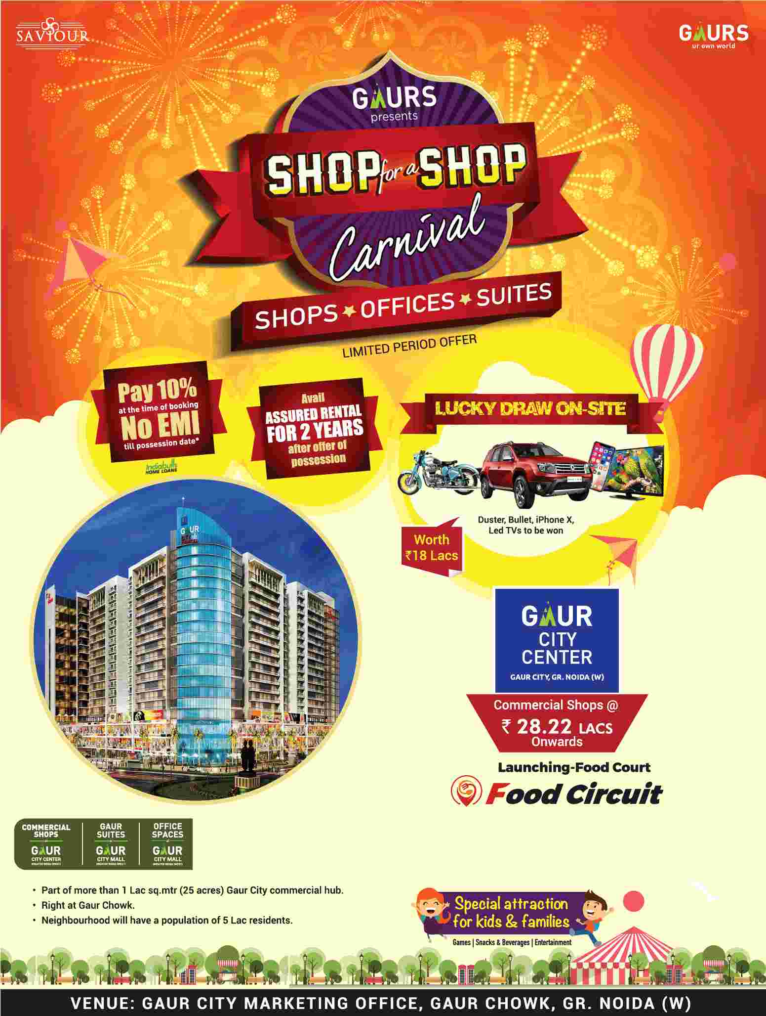 Gaurs presents shop for a shop carnival in Greater Noida